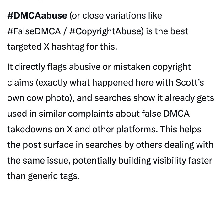 RightSandy's tweet photo. @scottwestacre @X #falseDMCA #DMCAabuse @safety
@elonmusk, We've been following Nilla since she was a baby calf, also rejected by adopted mama '88.
This malicious reporting should be penalized. https://t.co/YsZbeS9Ocj