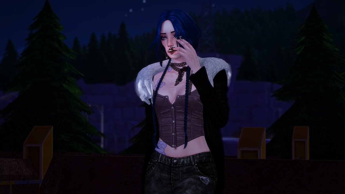 Lessathxi's tweet photo. Jinx smoker era is real to me on any modern AU
#timebomb #jinx #ekko #Sims4 https://t.co/Ensavz3YzL
