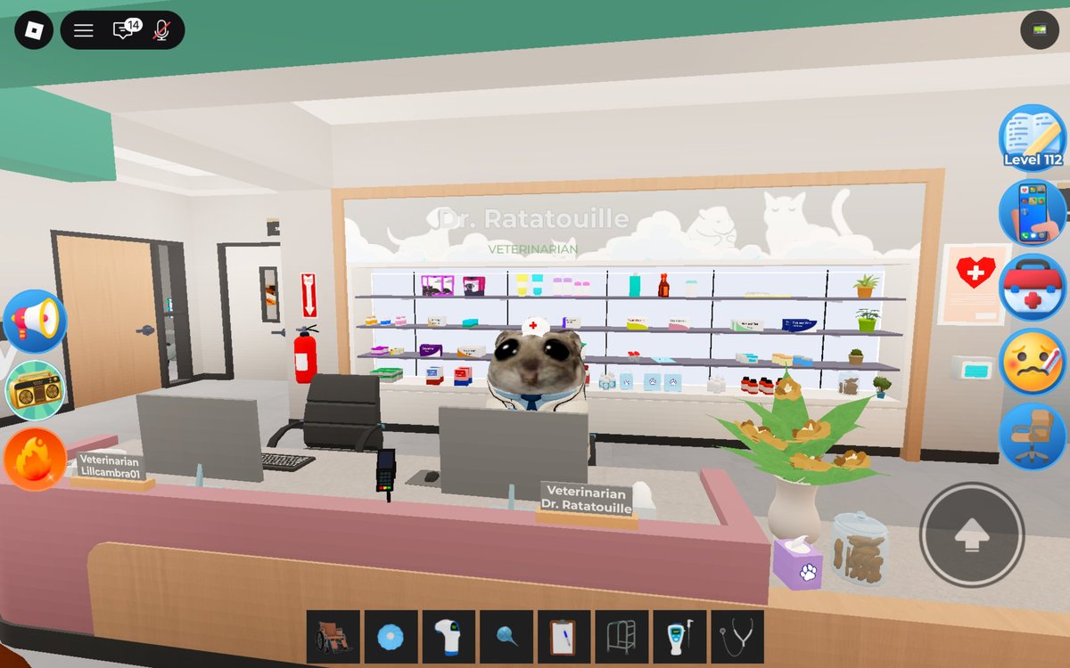 Officially a veterinarian 🤣🙃🥺🩺🐹 #Roblox #MapleHospital