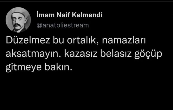 kadızâdeli tweet media