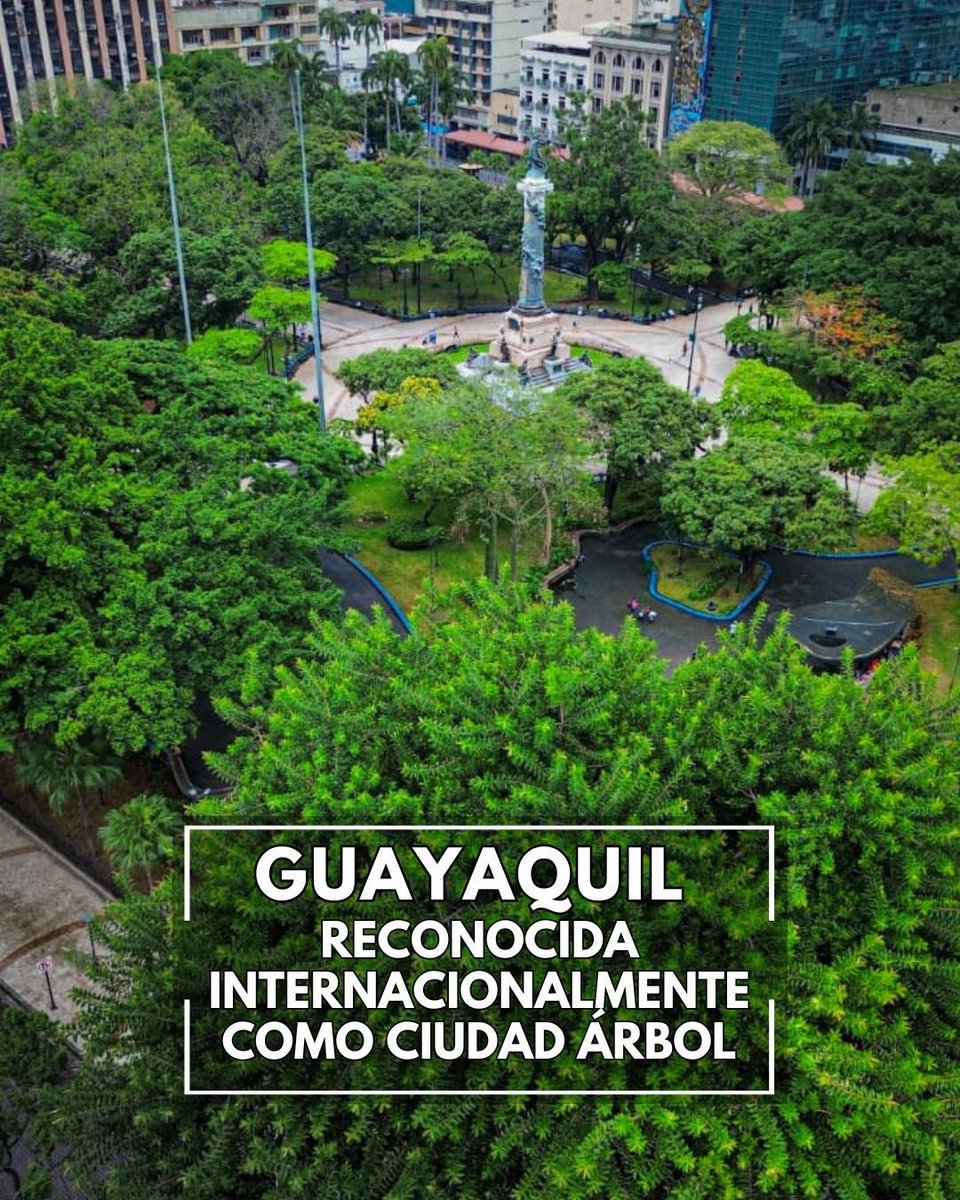 Que bien por Guayaquil!!! 
Felicitaciones <a href="/alcaldiagye/">Muy Ilustre Municipalidad de Guayaquil</a> por esta visión de tener un Gye más verde.