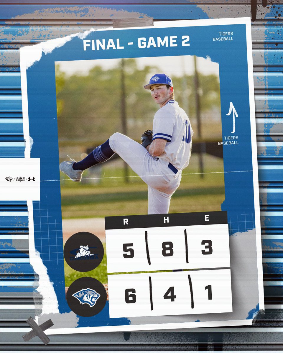 DWU_Baseball's tweet photo. TIGERS WIN‼️

Dakota Wesleyan takes down (RV) Concordia in game two of the doubleheader after a MASSIVE five-run sixth inning!

Munger picks up the win on the mound while Huisken records the final out for DWU. https://t.co/nX3PFDVsqD