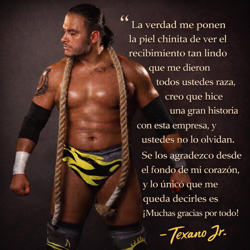 cuenta_de_tr3s's tweet photo. Estas fueron las palabras del “TexMex”, al finalizar la lucha que marcó su regreso a AAA. 🎤

¡La Pura Reata! 🤠

#AAA #TexanoJr #LuchaLibre #Wrestling #CuentaDeTres https://t.co/iRV8KFDZLF