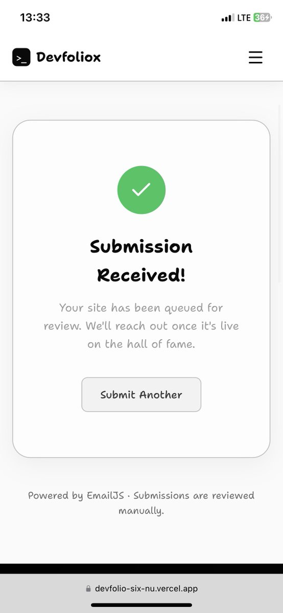 Portfolio showcase live on Devfoliox

You can share your GitHub generated portfolio 
In just 3 steps

1. Paste the live link to your portfolio 
2.Add your name
3.Tell us what you do?

👉devfolio-six-nu.vercel.app/showcase

Issues? github.com/christian-fx/D…

#BuildInPublic