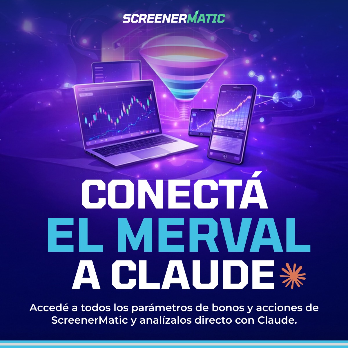 ScreenerMatic's tweet photo. 16/04. Ya podes conectar todos nuestros datos de Acciones y Bonos a Claude! https://t.co/JyIn3VfGKq