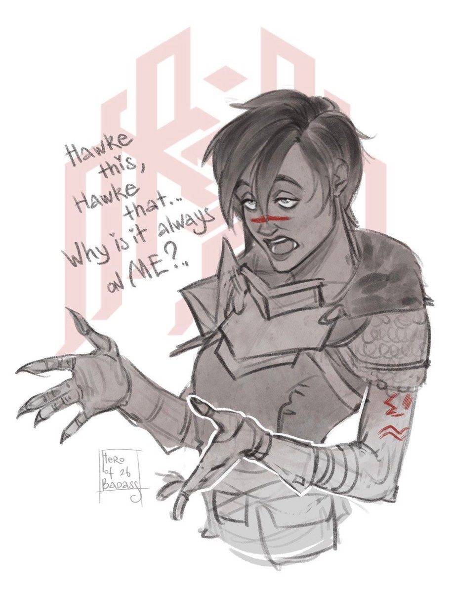 If I am the Champion of Kirkwall now... who’s the champion of Hawke?..
#DragonAge2 #DragonAge #Hawke