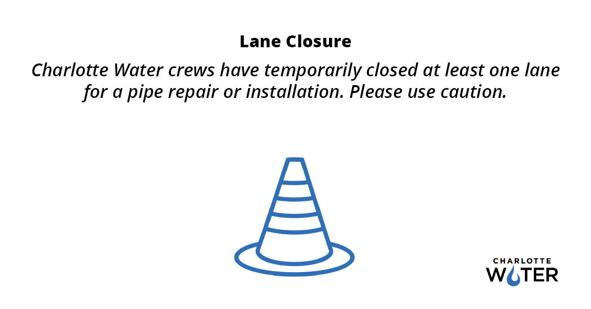 CLTWater's tweet image. Traffic Alert: North Sharon Amity (100 block near Randolph Rd) – two lanes closed for pipe repairs. Expect delays and consider using Wendover Road as an alternate. #CLTtraffic