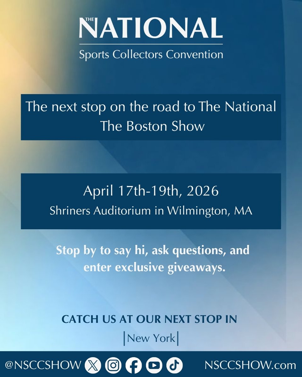 The National Sports Collectors Convention Inc. tweet media