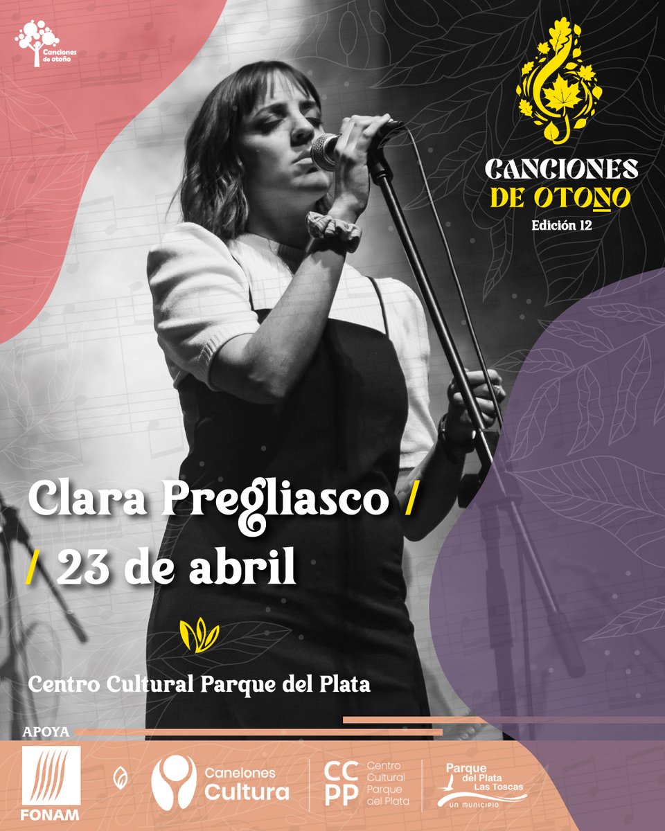 Canciones_uy's tweet photo. Clara Pregliasco será una de las encargadas de abrir la edición 12 del festival en el Centro Cultural Parque del plata https://t.co/1Gk6ffAWwD