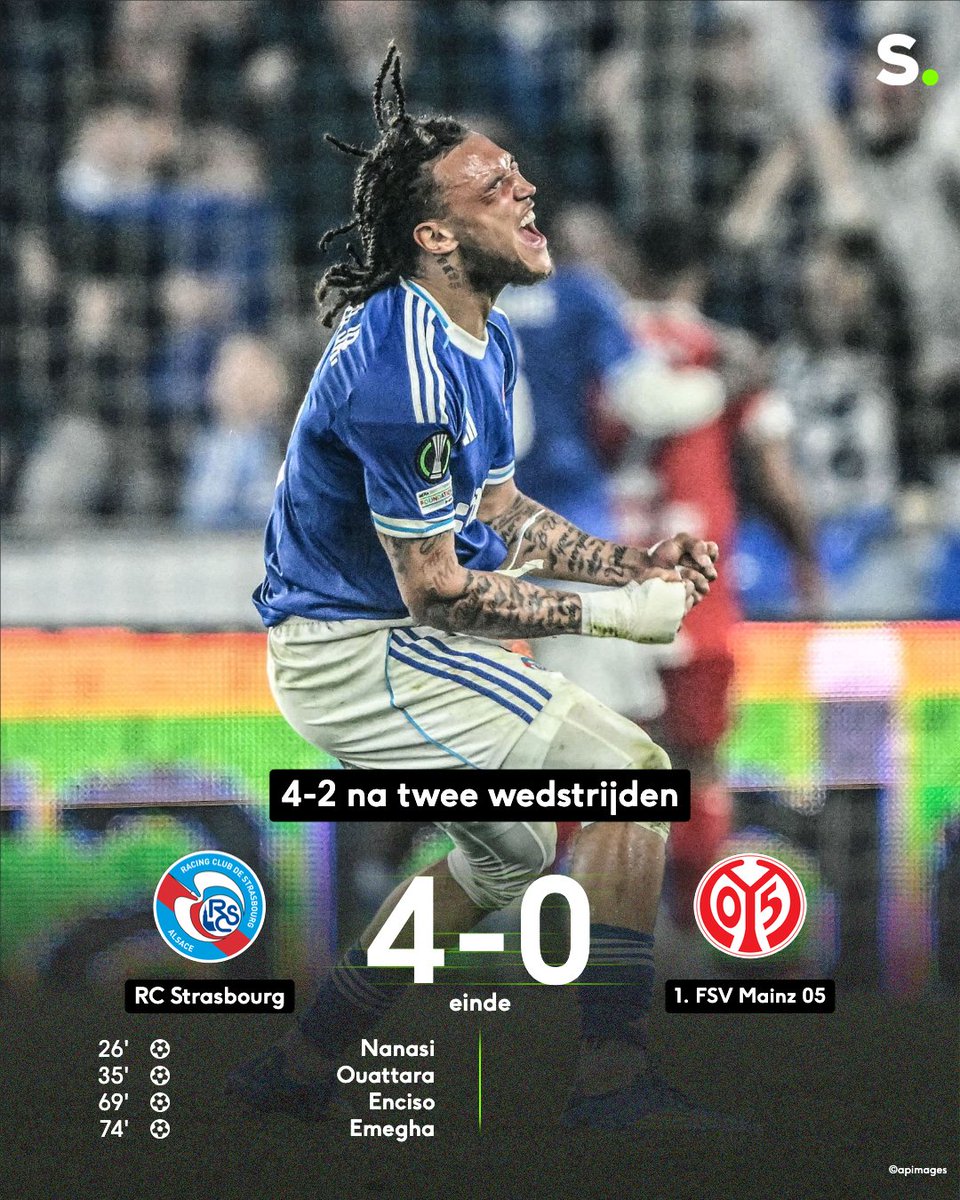 sporza's tweet image. Tielemans en Onana stoten door naar de halve finales in Europa League, Moreira en Penders doen hetzelfde in de Conference League. #Voetbal 

sporza.be/nl/matches/voe…