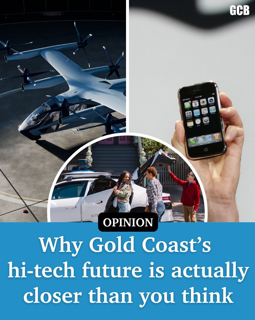GCBulletin's tweet image. Gold Coasters have scoffed at the idea of robot cars becoming commonplace here by 2032, but don’t forget, people laughed at the iPhone less than 20 years ago, writes Andrew Potts.  
#GoldCoast #tech #technology @GCS_Pottsy 
His view: ➡️ bit.ly/4cuDRnG