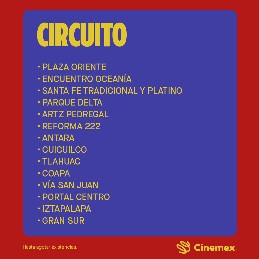 Cinemex tweet media