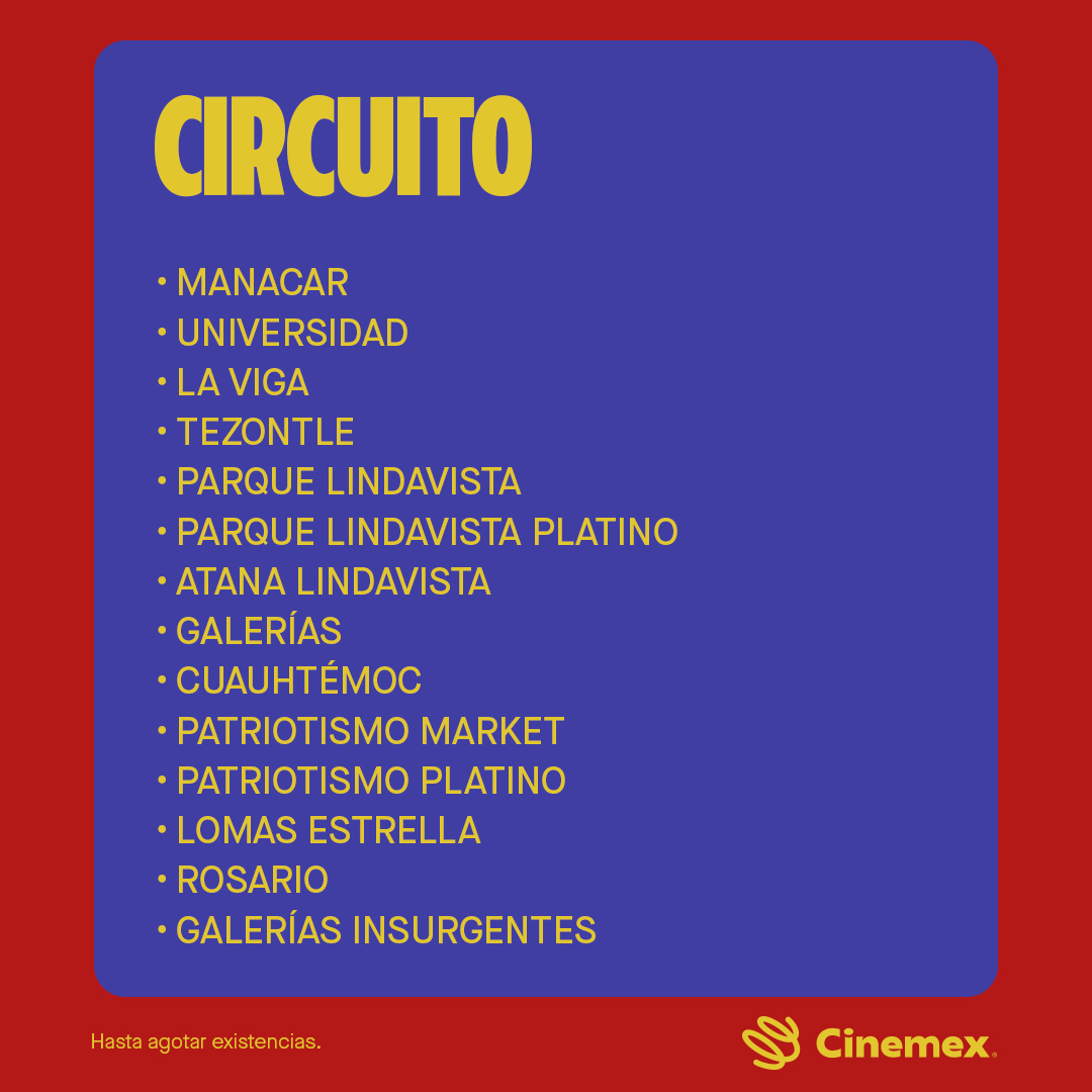 Cinemex tweet media