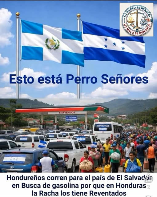 Núñez Aníbal
8 h ·
Miles de compatriotas que viven en la frontera entre Honduras y El Salvador cruzan al país vecino, El Salvador, para abastecerse de combustible, debido a los altos precios en nuestro país.
Esta realidad golpea directamente el bolsillo del pueblo
