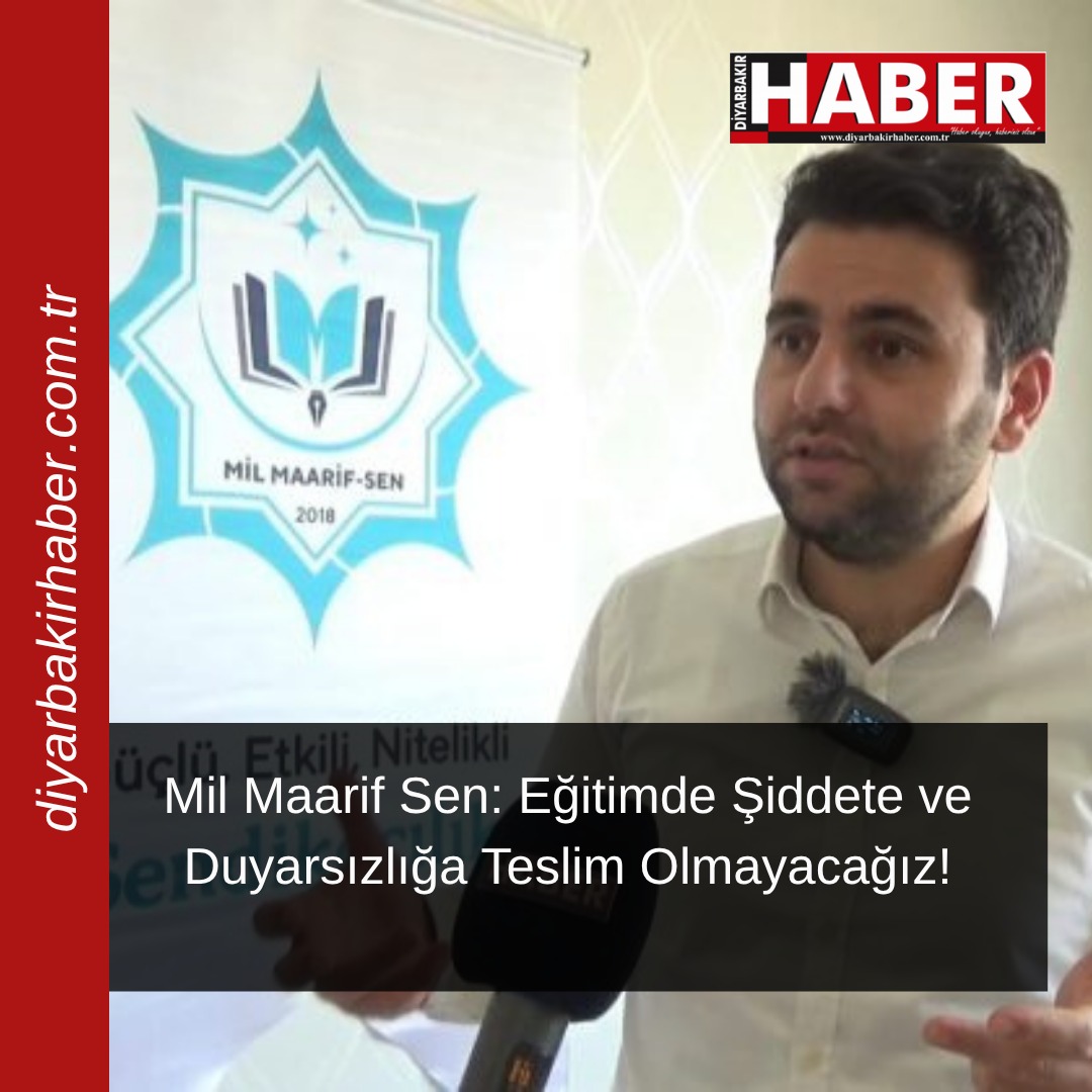 diyarbakirhaber.com.tr/mil-maarif-sen…

#maarifsen
#yusuftekin 
#EgitimdeŞiddeteHayır 
#Kahramanmaraş 
#siverek
#sanlıurfa #milsen