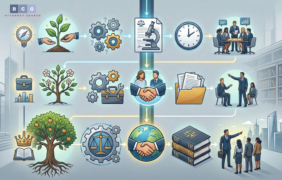 BCGAttorneyJobs's tweet image. Lateral hiring isn’t random—it’s structured around class year expectations.

If you don’t understand how law firms evaluate you at your level, you’re at a disadvantage before you even apply.

Get the roadmap: bcgsearch.com/sp/bcg-guides/…

#LegalRecruiting #CareerDevelopment