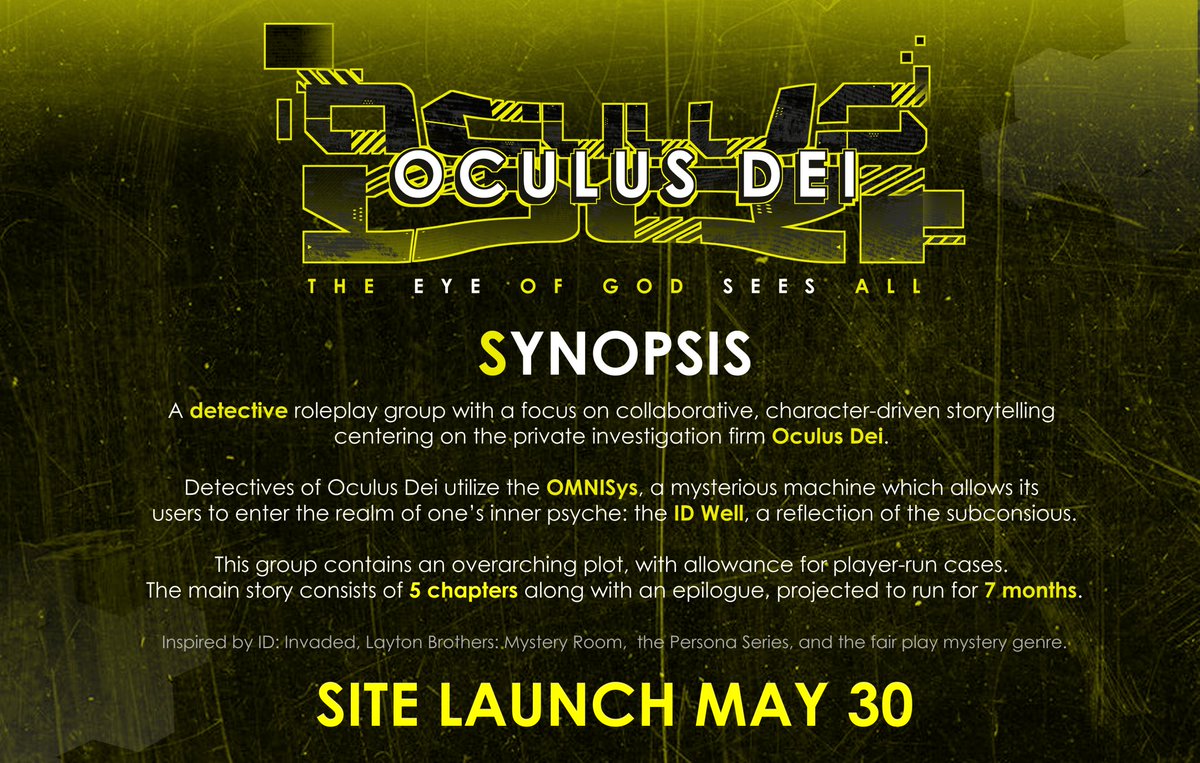 ocudeirp's tweet photo. OCULUS DEI . // 𝙎𝙔𝙉𝙊𝙋𝙎𝙄𝙎 &amp; 𝙎𝘾𝙃𝙀𝘿𝙐𝙇𝙀   

▸ ​​𝗥𝗘𝗦𝗘𝗥𝗩𝗘𝗦 . 05.30 
▸ ​​𝗣𝗥𝗘𝗦𝗘𝗥𝗩𝗘𝗥 . 06.12 - 06.26
▸ 𝗔𝗣𝗣𝗟𝗜𝗖𝗔𝗧𝗜𝗢𝗡𝗦 . 06.26 - 07.05 

Thank you for your interest thus far; we hope to see you soon ! https://t.co/omiTsBRdlG