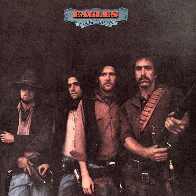 landofthe80s's tweet image. On this date in 1973, Eagles released their second studio album “Desperado” 

BITE-SIZED FACT | It was their second studio album &amp;amp; the only one that features the band on the cover.  #70s #nostalgia 

Neat mancave item | amzn.to/4tY1e0d

#music #ad #nostalgia