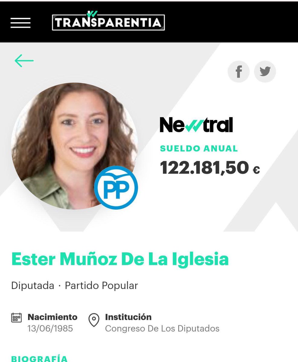 En cuatro años, cobra 500.000 euros. Tremendo. Inaceptable. Una señora que, sin oficio ni beneficio, aparece en primera línea política para insultar, desinformar, gritar y sobre todo, servir de transmisora de mensajes de odio y contra la convivencia.
Aquí la tienen <a href="/EsterMunoz85/">ESTER MUÑOZ</a>