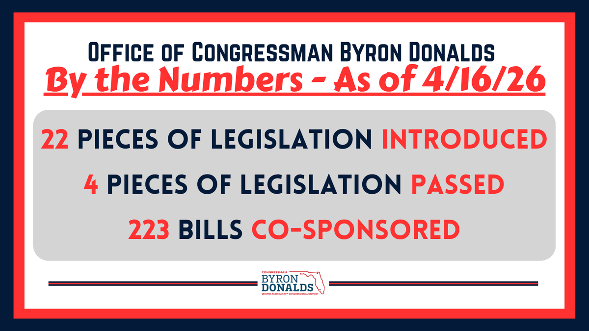 Congressman Byron Donalds tweet media