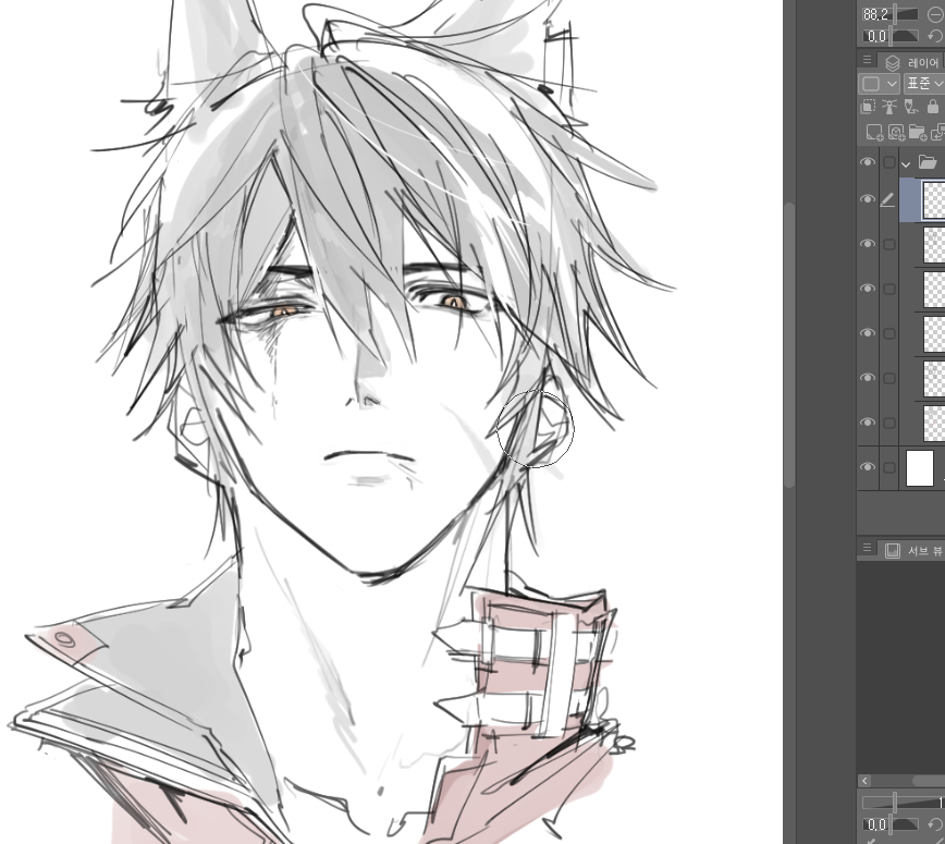 울프가드 그려달라고 하시는 분이 계셔서