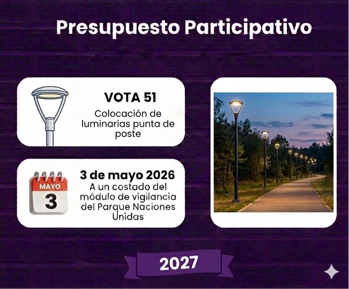 RamirezMarisssa's tweet photo. @PaseosdeTaxquea Vecino recuerda este 3 de mayo presupuestos 2026 y 2027 
3 y 51 y Copaco D, de Paseos 2 https://t.co/mY7nsb59y2