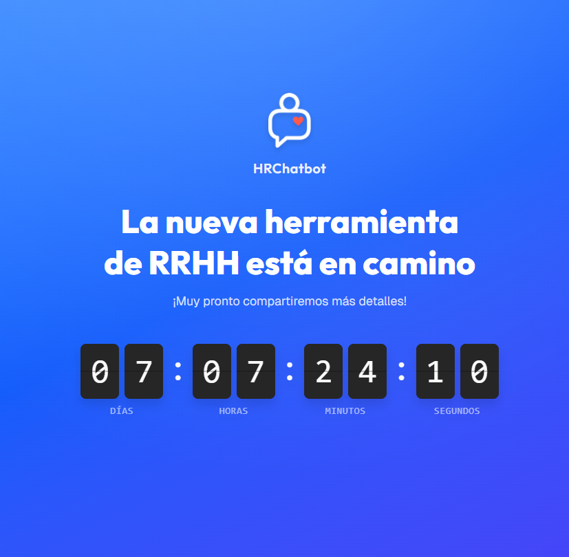 Se viene. El viernes 24 vamos a lanzar la nueva versión de @HRChatbot y esta vez la cosa se pone seria de verdad.

Después de 1 año construyendo, probando y puliendo, llega una herramienta de IA nativa para RRHH pensada para ordenar procesos, conectar información y ayudarte a