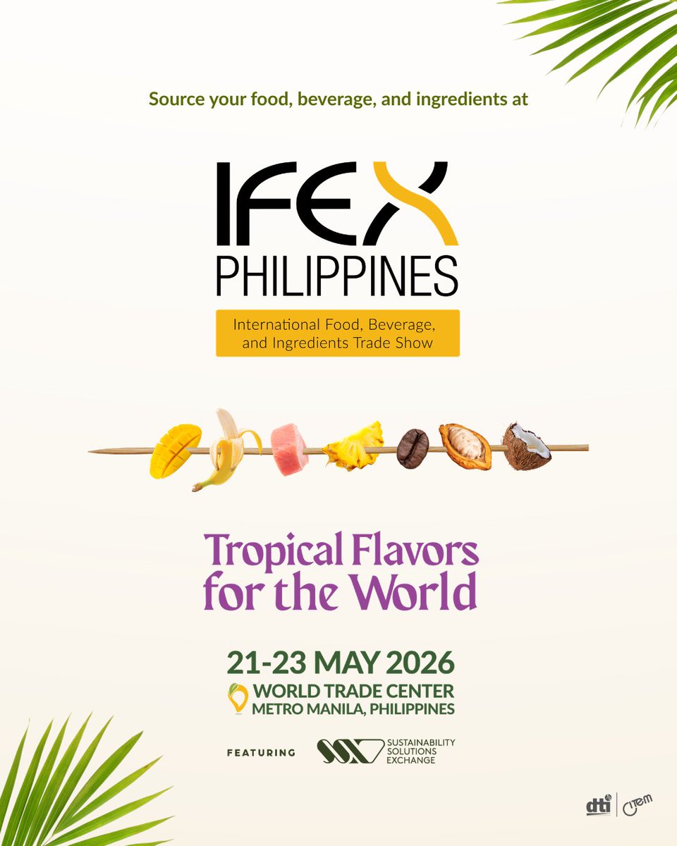 DTILosAngeles's tweet photo. [3/3] 🎯 Source premium Philippine tuna at IFEX Philippines 2026! 📅 May 21–23 | World Trade Center Metro Manila

🔗 https://t.co/trGUuSrJdj

#IFEXPhilippines2026 #FOODPhilippines #CITEM #B2B #Export https://t.co/avbuQPCKJg