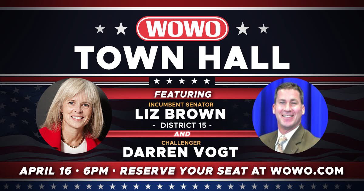 🎙️Tune in TONIGHT at 6:30 pm to <a href="/WOWOFORTWAYNE/">WOWO 92.3FM 1190AM</a> for the Senate District 15 town hall. 

✅I’ll share what I’ve done to lower taxes and make Indiana more affordable, and explain how we’re making Hoosiers safer with my Indiana FAIRNESS Act to combat illegal immigration. 
⛹️‍♀️Plus, I’m
