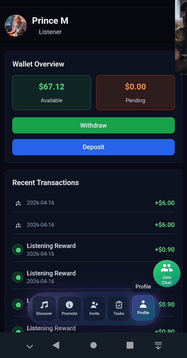 miggiedboy's tweet photo. I thought it was fake… until I tried it 😳
Now I’m earning while listening to music 🎶💸
Try it here 👇

https://t.co/el8he9501t https://t.co/UZ0NPnN9td