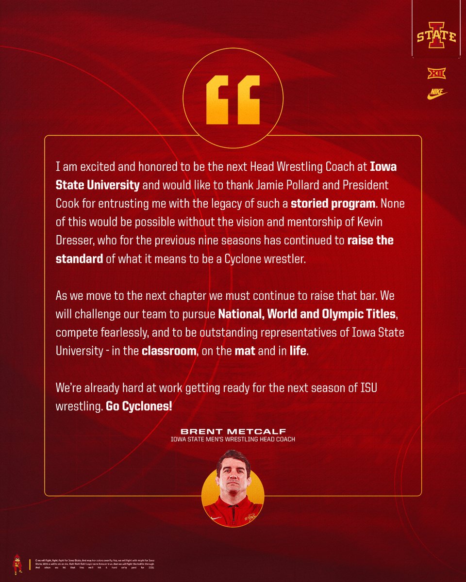 Keep raising the bar 📈

🗣️ <a href="/BHMetcalf/">Brent Metcalf</a> 

🌪️🚨🌪️