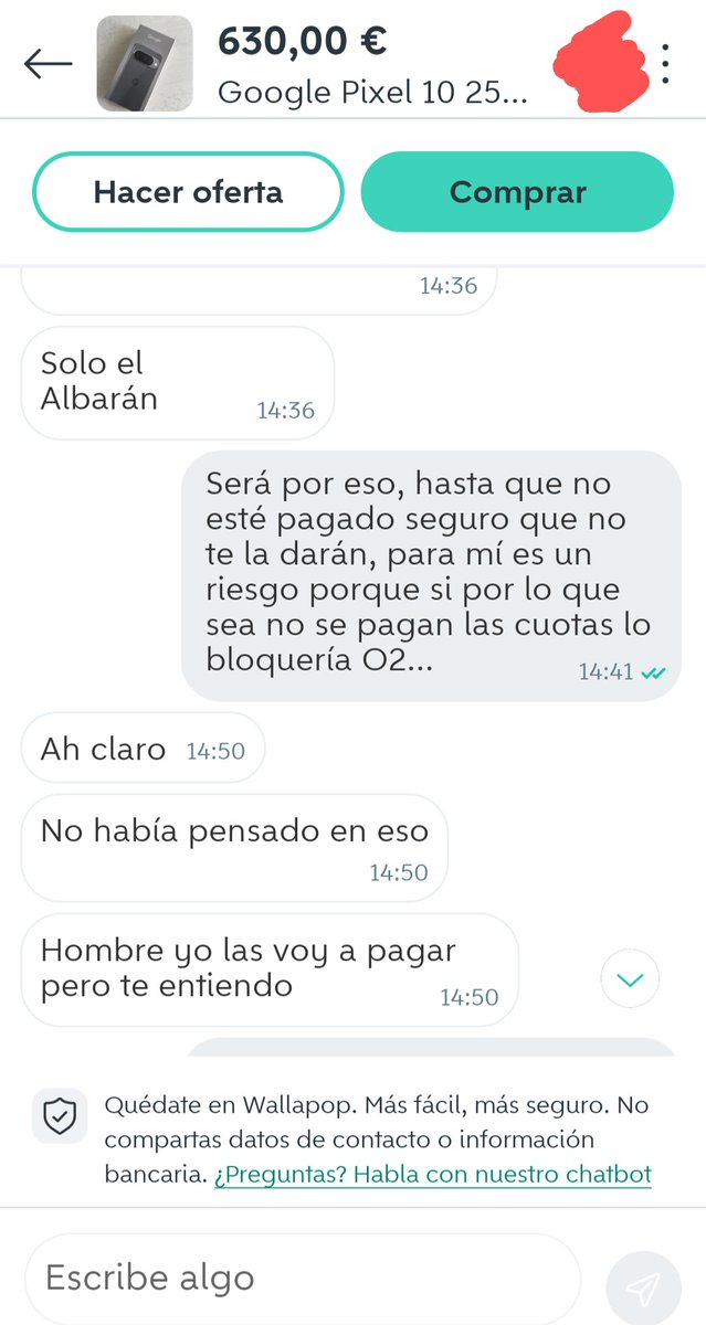 Ale86x's tweet photo. En qué cabeza cabe que te vendan un móvil y luego sigan pagando la cuota jaja, no compréis móviles de segunda mano de @o2es !!!!! Hay tela de anuncios así... https://t.co/m2P5bC0pS0