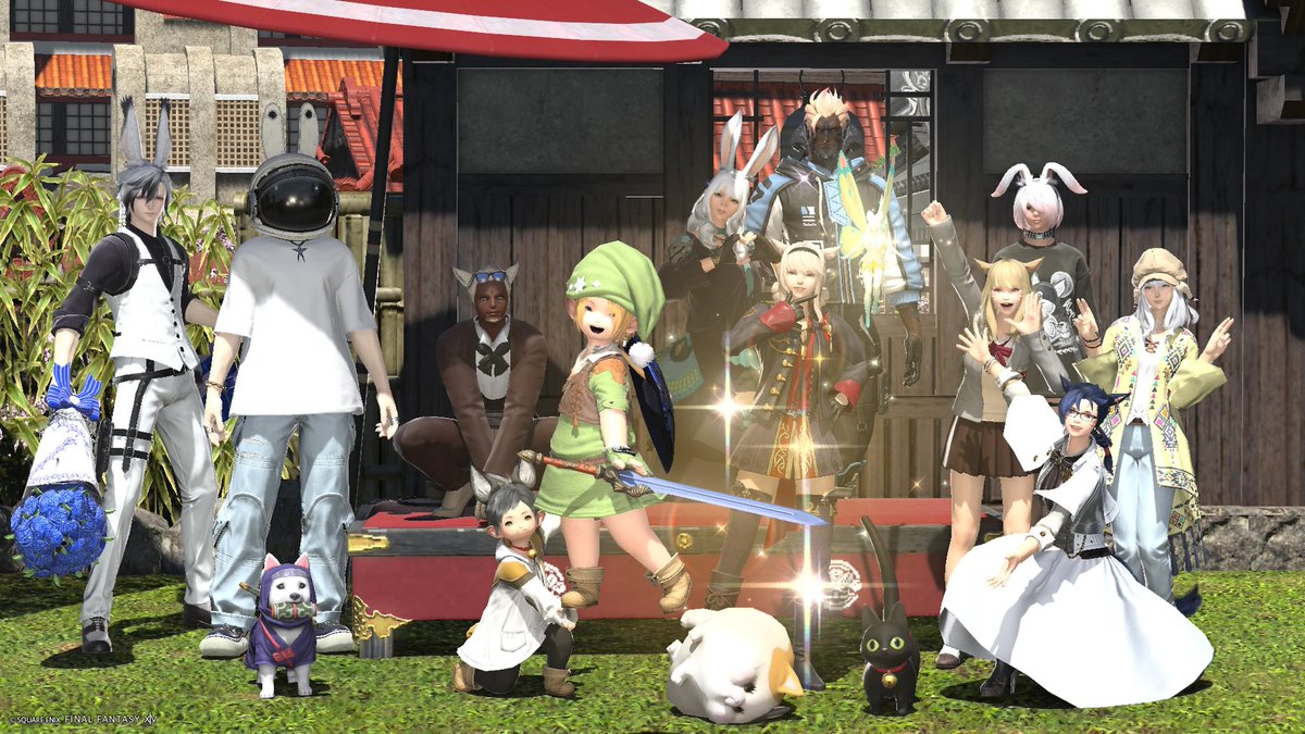 umekitiyuu's tweet image. ご新規のリヲンさんと〜　#FF14 #FC手羽先 #mandragora