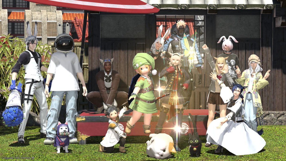 umekitiyuu's tweet image. ご新規のリヲンさんと〜　#FF14 #FC手羽先 #mandragora