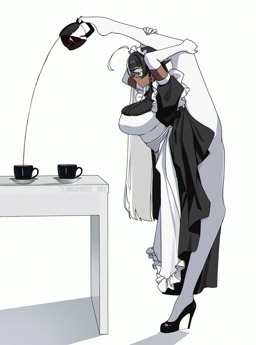 Inkspirate_art's tweet image. Lilith ☕️

#Vtuber #Maid #OC