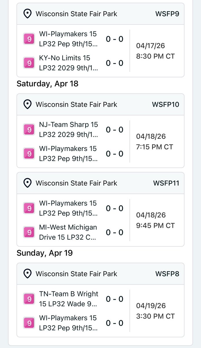 WI-Playmakers 15u LP32 tweet media