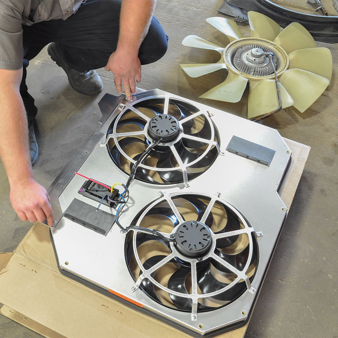 Mechanical clutch fans draw power from your engine every time they spin—even when cooling demand is low. Electric fans run only when needed, reducing parasitic loss while improving efficiency, throttle response, and cooling control.