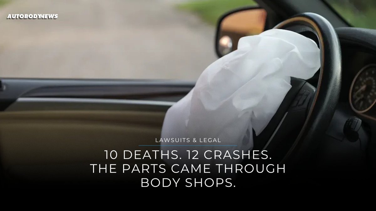autobodynews's tweet image. Defective airbag inflators entering vehicles through collision repairs could face a permanent @NHTSAgov ban — here's what shops need to know.

Read more → ow.ly/qBaA50YKEmp

#CollisionRepair #AutoSafety