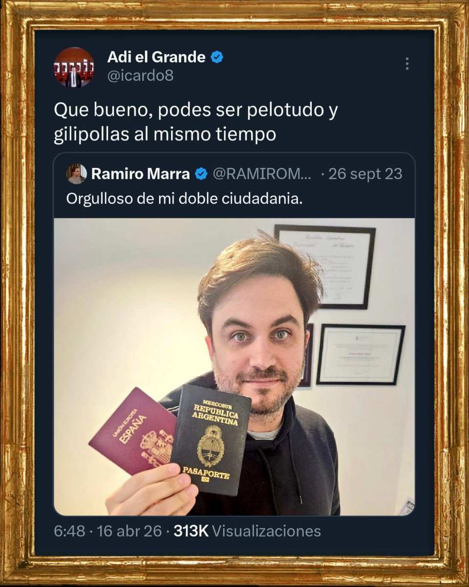 MuseoTuitero's tweet photo. 🖼️«Distinción doble»
Óleo sobre tela, abril 2026. https://t.co/NizlG2wWvE
