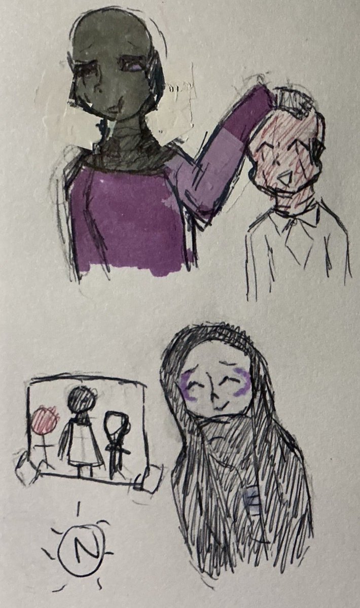 Noah59zx's tweet image. Angst siendo como una figura materna para estos dos.🥹

#Perfect_familynk #angstsans #bloodmoon #murdermoonsans