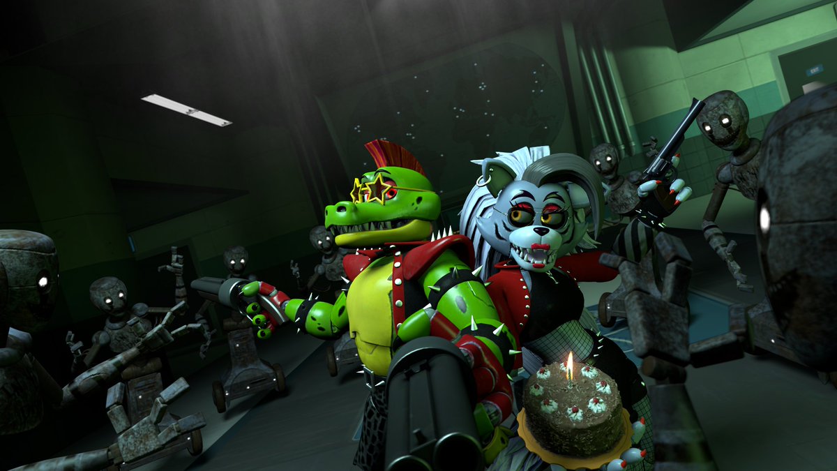 H0lyF1sh's tweet photo. Happy bday @Th3Playtak3 🥳
Hope ur day be filled with laughter and joy 🥳🥳✨️

(sorry for the terrible quality, im new to sfm)😅🤣🤣
#fnaf https://t.co/2acRth967J