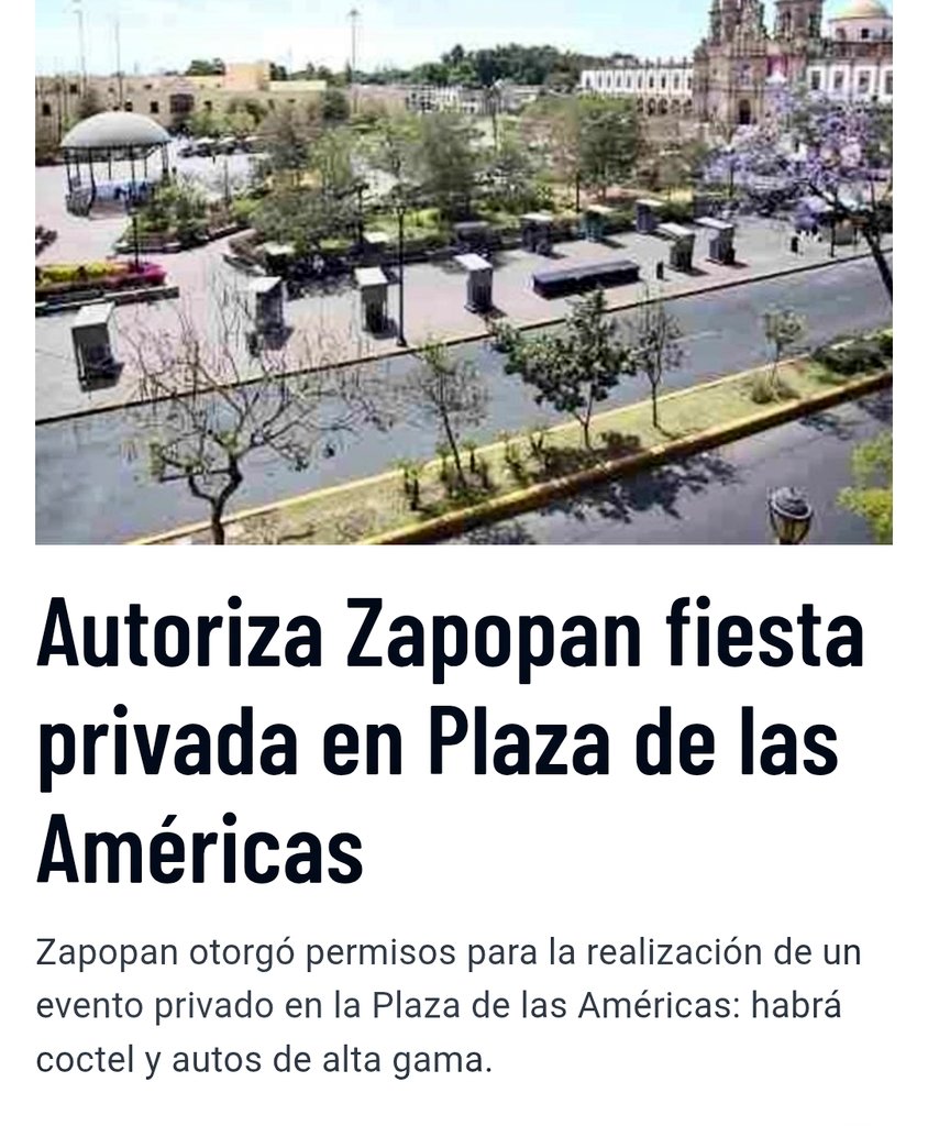 #Frangie autoriza tooodo a sus amigos empresarios hasta la Plaza de las Américas el asunto es que es un negocio privado con bienes públicos dejando a los ciudadanos pintados, como dijo: "Zapopan es caro, el que pueda pagar paga y si no pos no"
