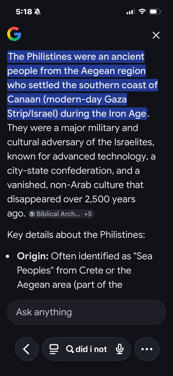 Headcollecter's tweet photo. @td_adair1 @teameffujoe @MHTruthUltra The philistines came from Crete. https://t.co/z281ulxGW9