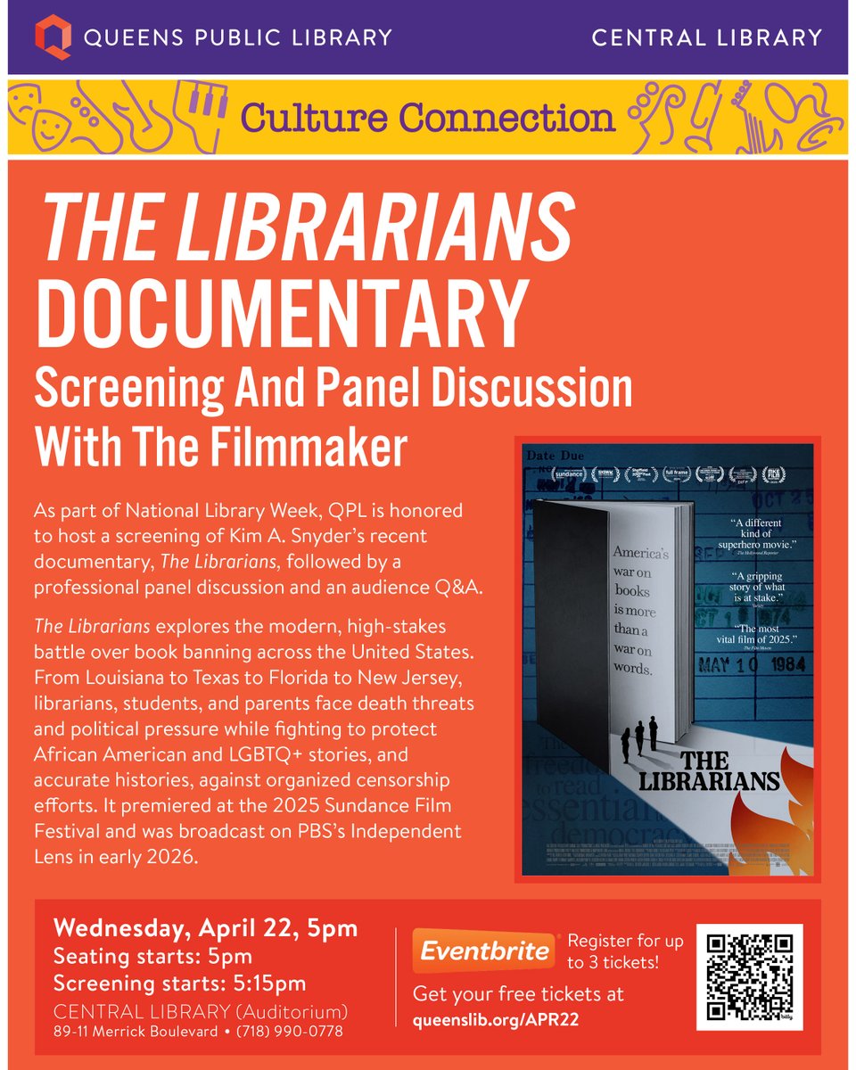 Queens Public Library tweet media