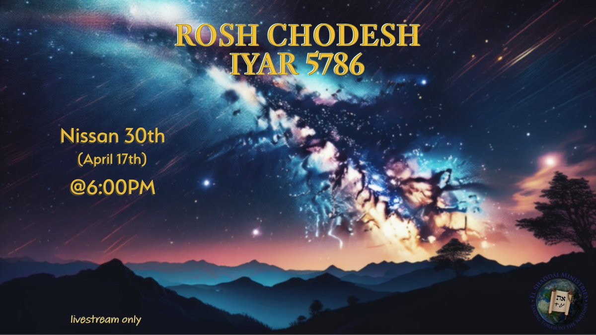 esm_us's tweet image. Tomorrow Night!  Don't miss it!
Rosh Chodesh Iyar 5786
#newmonth #newmoon