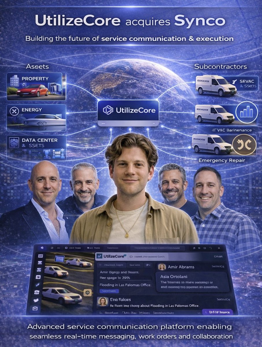 “We’ve acquired Synco to build the next generation of communication infrastructure—enabling seamless user-to-user communication and introducing agent-to-agent and agent-to-user coordination for service execution.” 
— CEO, Ryan Gottfried (<a href="/hellogotty/">Ryan G.</a>)
#aiagents #software #network