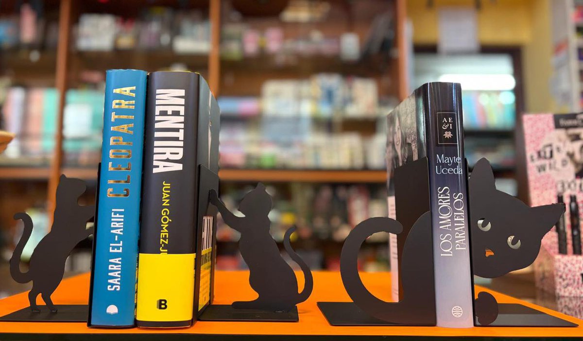 libpilarica's tweet image. … Y si los gatos 🐈‍⬛ sirven para todo 🙌 ¡también para sujetar 🫸 los libros! 📚

#lapilaricarecomienda #mieres  #yocomproenmieres #laslibreriasimportan #tulibreriaesdebarrio #laslibreriasrecomiendan  #sujetalibros #gatos #derrierelaporte #azeta