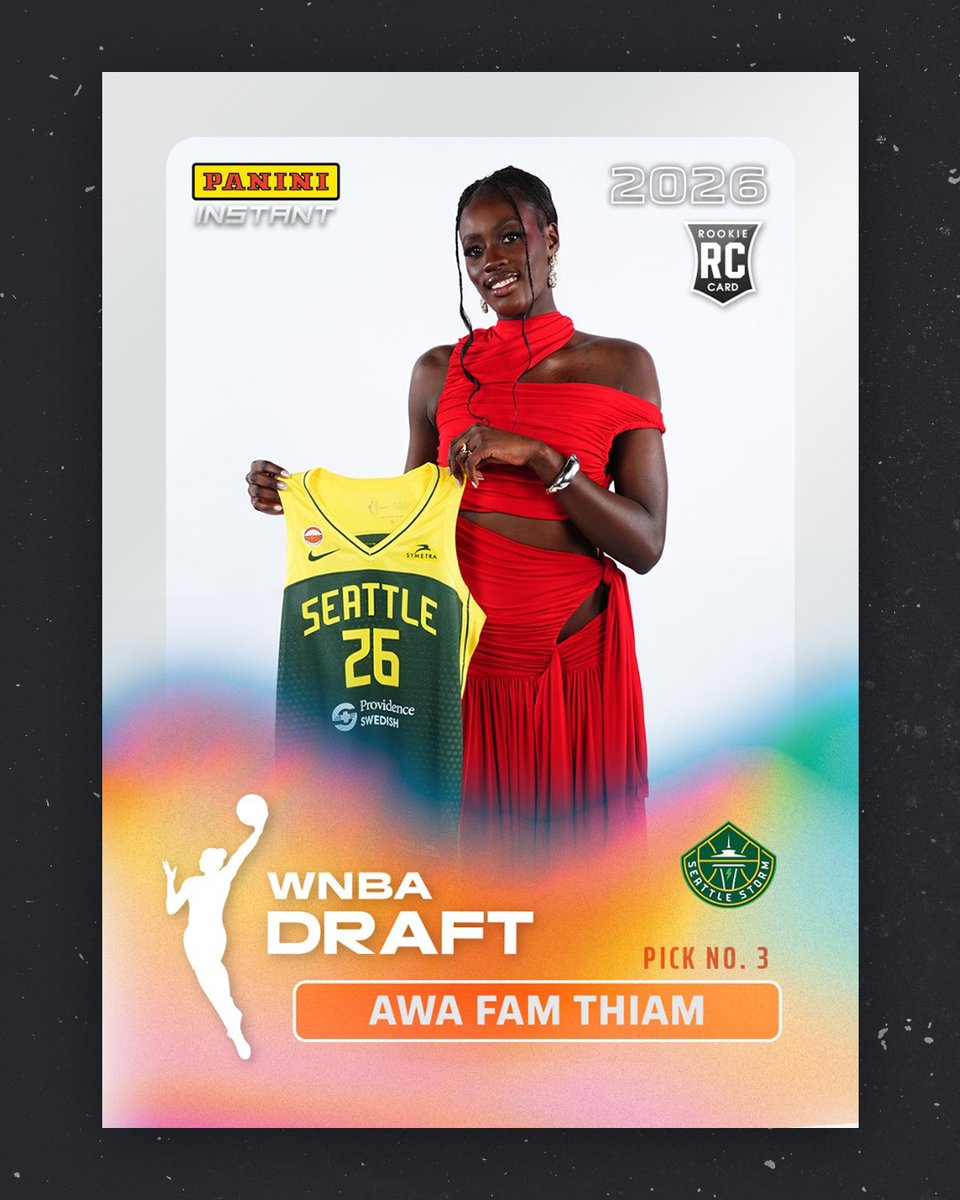 PaniniAmerica's tweet photo. Celebrate the moment when dreams became reality with Panini WNBA Draft Night trading cards from Panini Instant. Available now for a limited time here: https://t.co/SCShbXbn8E

#WhoDoYouCollect https://t.co/uoYPuyzAzG
