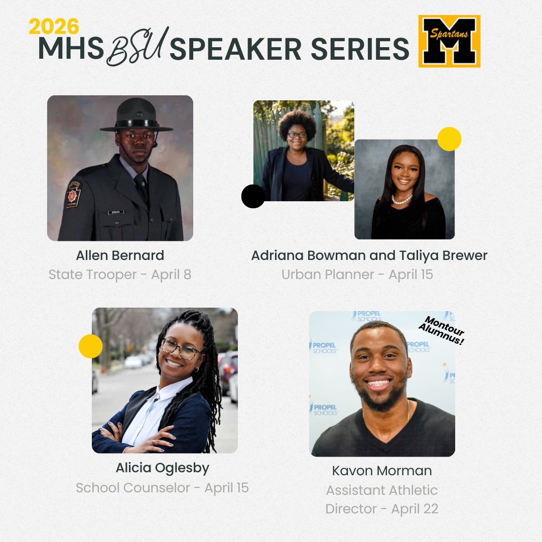 Kudos to Sha’Layia, Lillian, and Darren for lending their voices to <a href="/AlleghenyWest/">Allegheny West Mag.</a> to discuss the success of the Career Speaker Series. Our Black Student Union did a great job selecting a diverse group and organizing these opportunities! 

#college #career #access <a href="/KStevenson_21/">Kennedi Stevenson</a>
