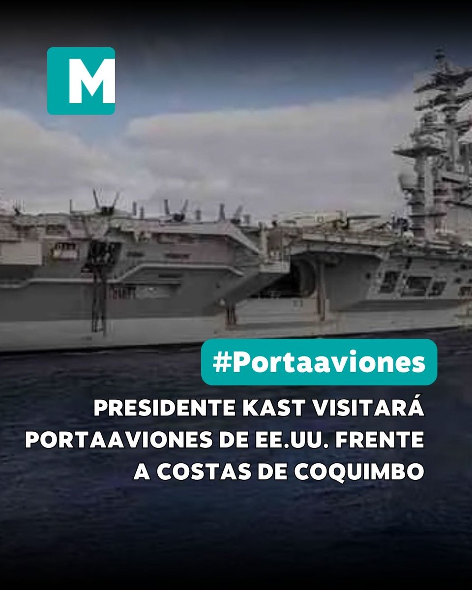madero_cl's tweet image. 🟢#Portaaviones | Presidente Kast visitará portaaviones de EE.UU. frente a costas de Coquimbo. madero.cl/presidente-kas…

#MaderoInforma #Coquimbo